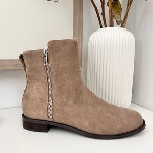 Saks Fifth Ave Beige Suede Boots